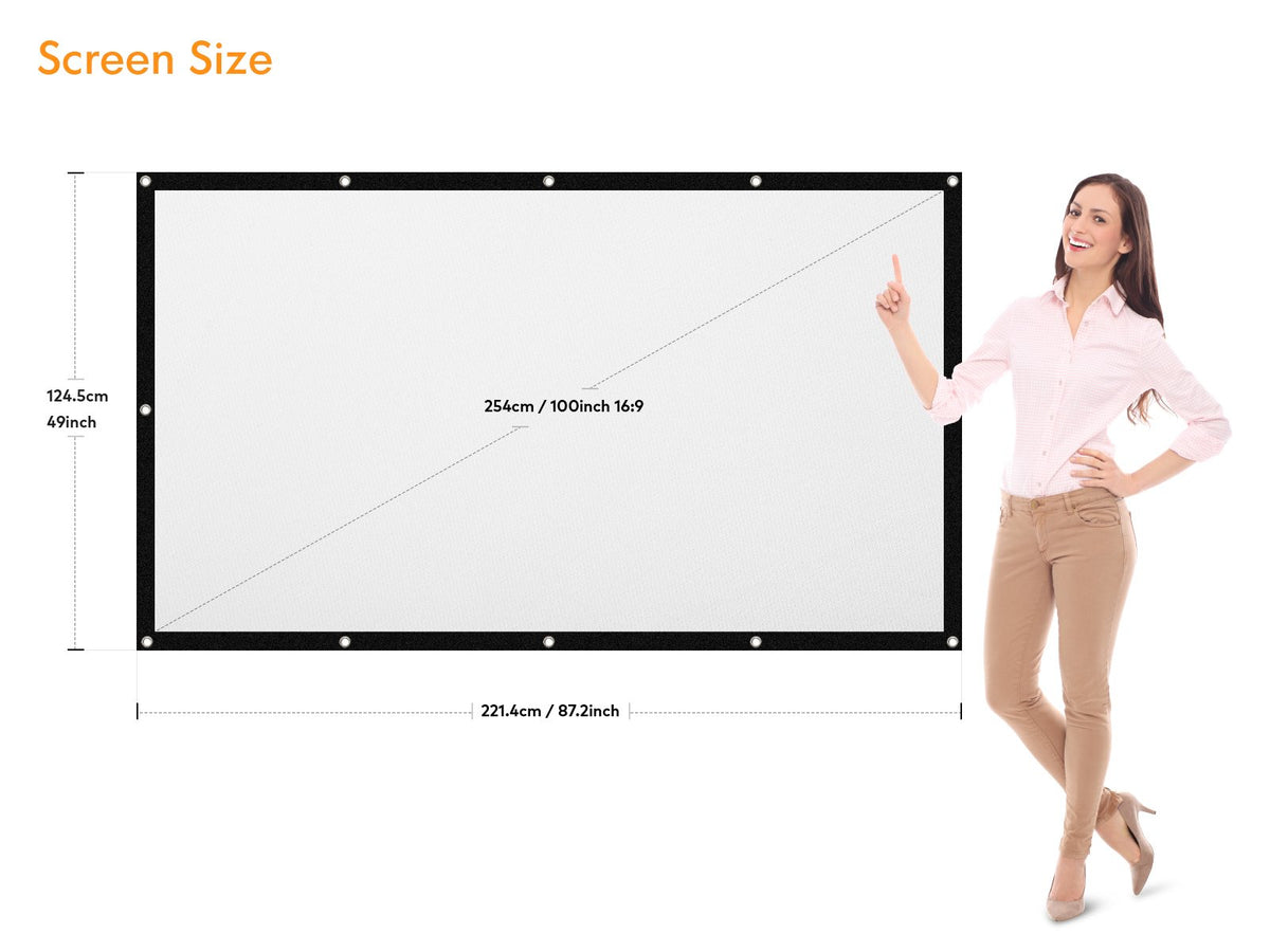 APEMAN 2021 Upgraded 1080P HD and 180 Display Supported Projector  adjustable projection screen – Apeman US