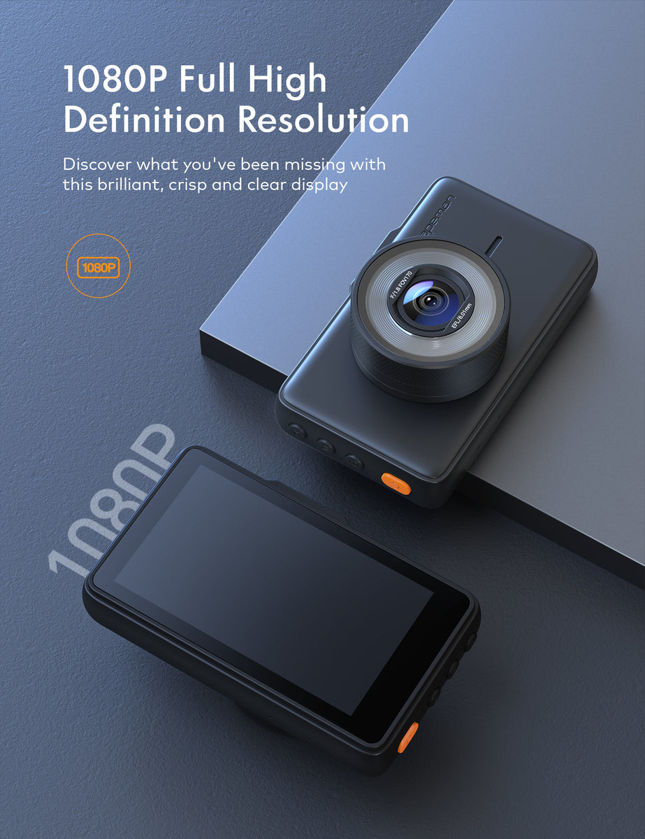 APEMAN Mini Dash Cam 1080P Dash Camera for Cars Recorder Super