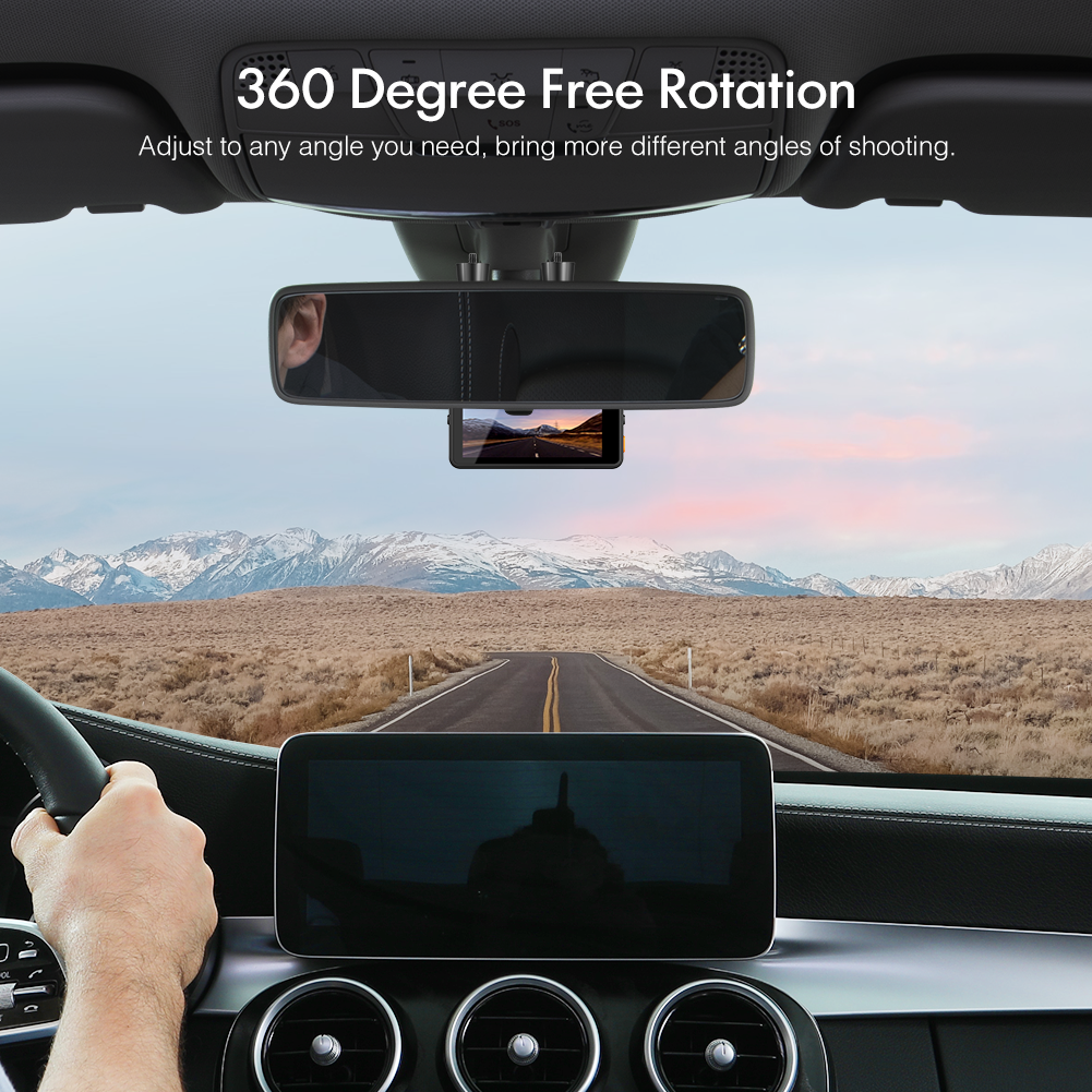 Dash Cam Mount Holder - Mirror Mount, Come with 15+ Different Joints,  Suitable for AUKEY, APEMAN, Rexing V1P, YI 2.7, Peztio, Roav, VaVa and  Most Other Dash Cameras Dash Cam/GPS 