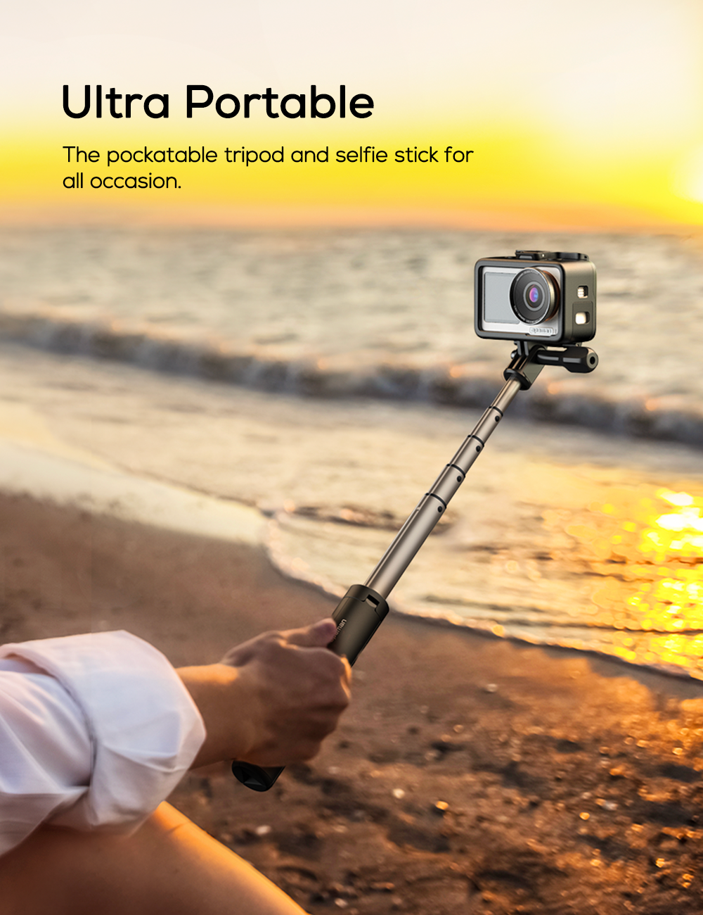 SEEKER ONE 4K Action Camera and Selfie Stick Bundle