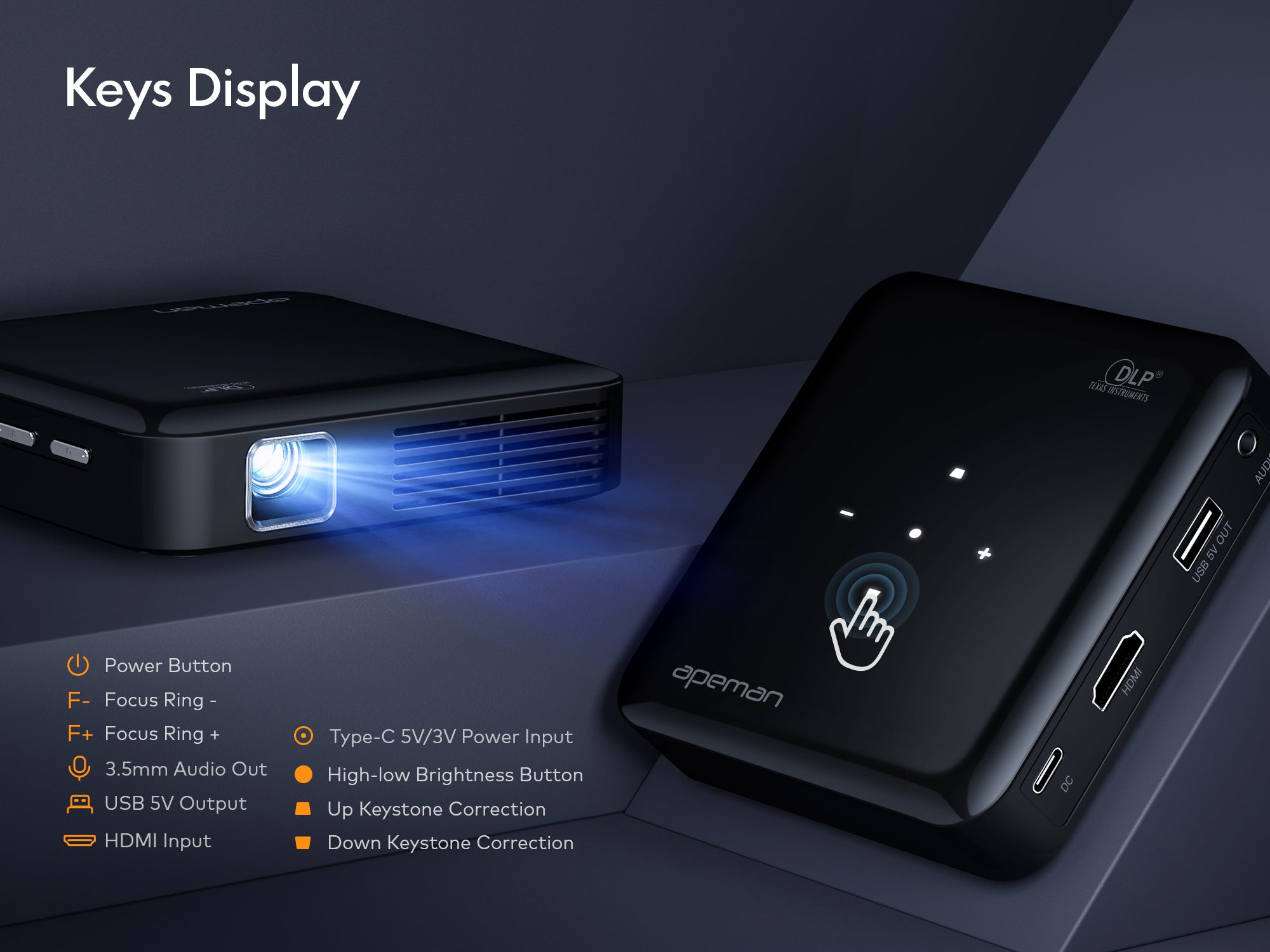 apeman M4S 1080P DLP Projector