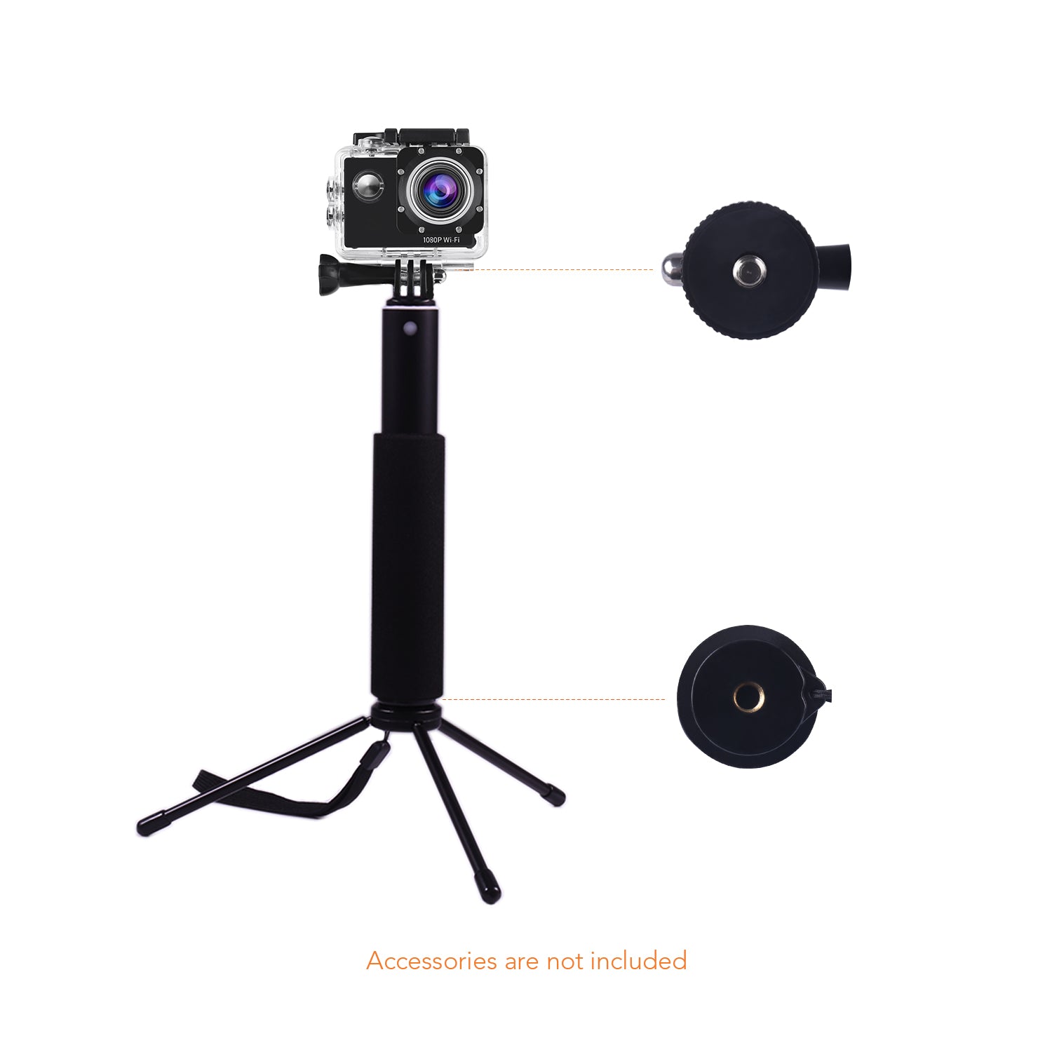 apeman SS150 Action Camera Selfie Pack 180-degree rotation