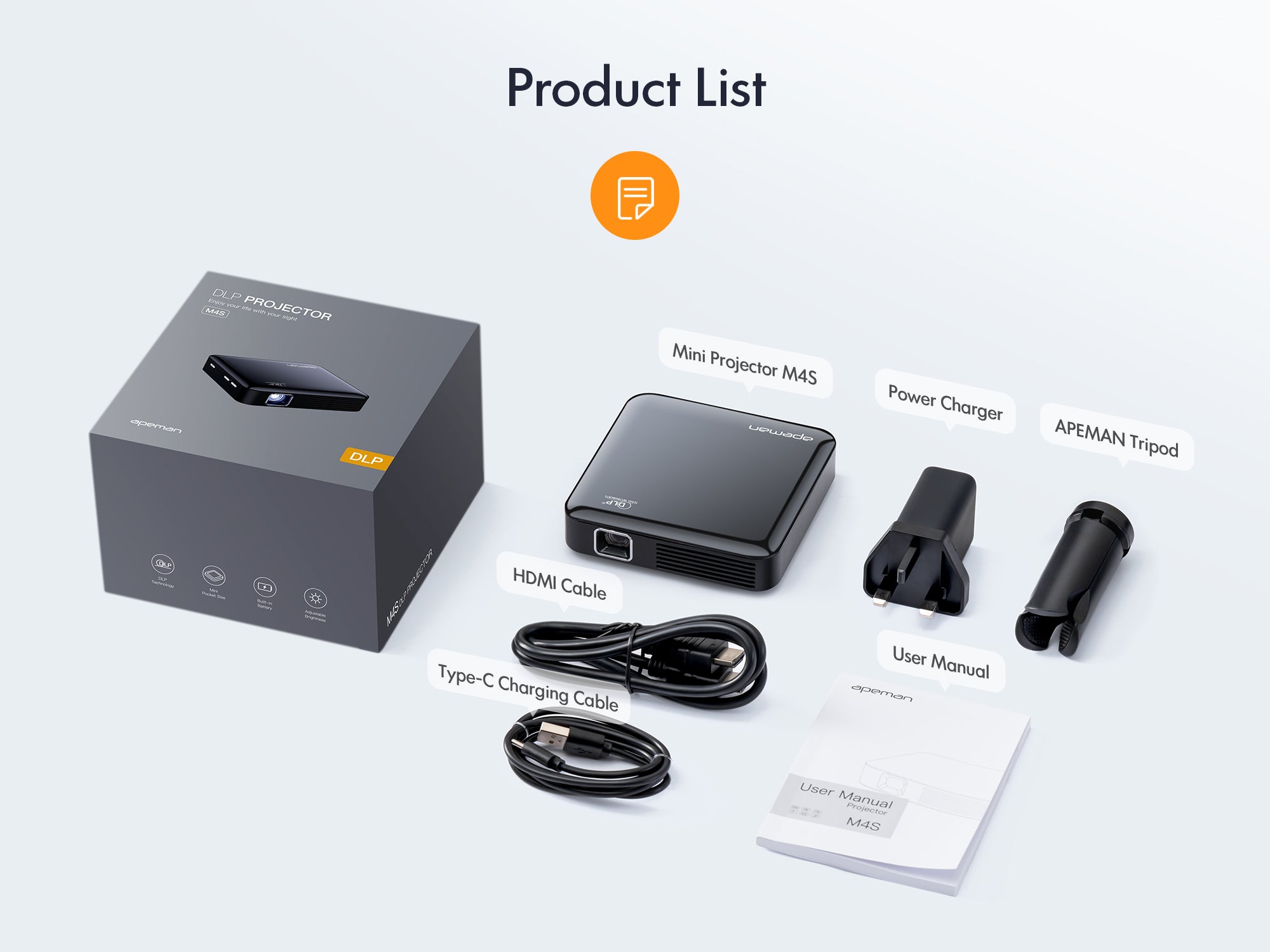 apeman M4S 1080P DLP Projector